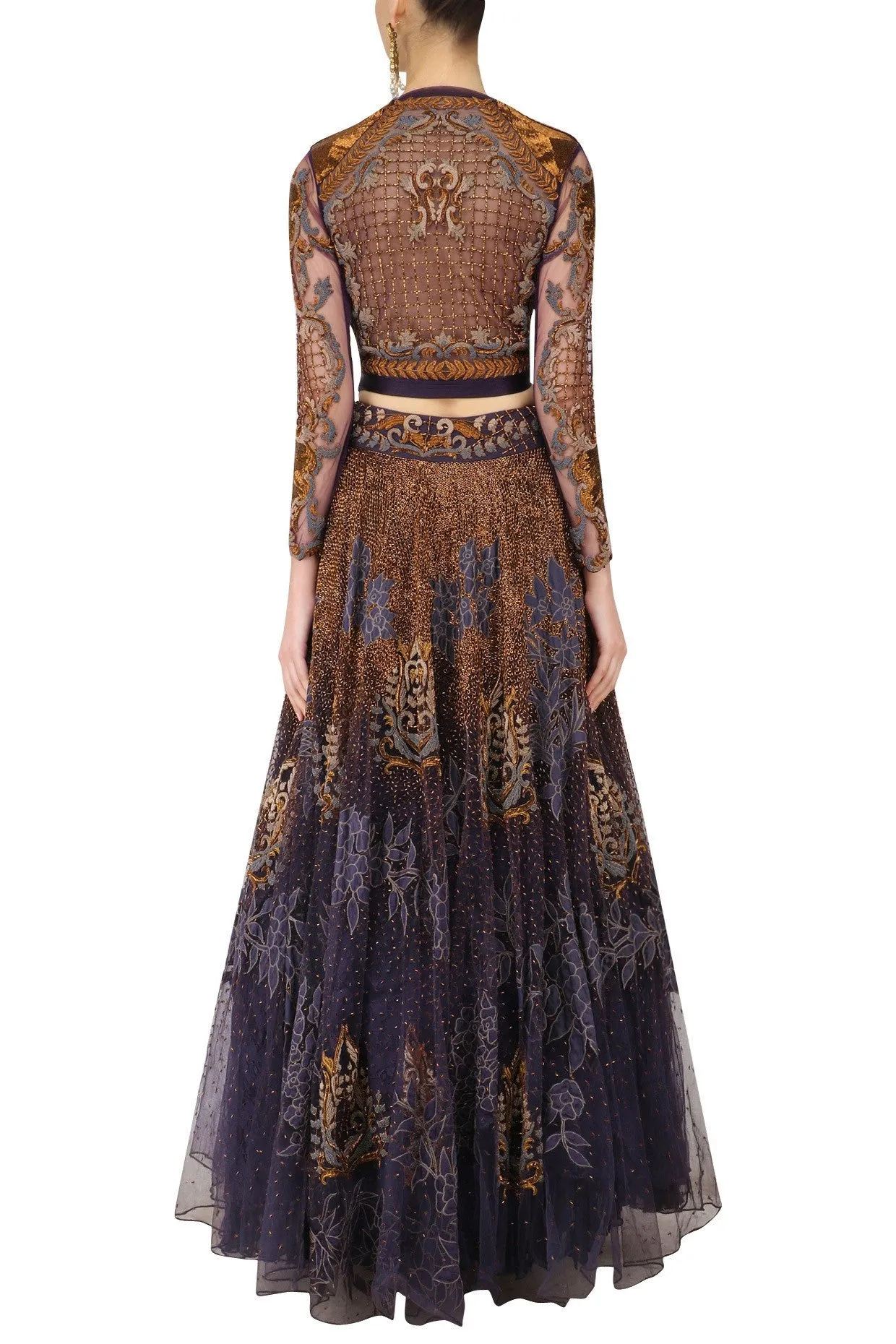 Voilet color Lehenga Choli