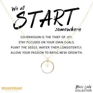We All Start Somewhere - Boss Lady Necklace