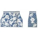 Wg13021 - Karen's Damask Tote - Wedgewood & Wt