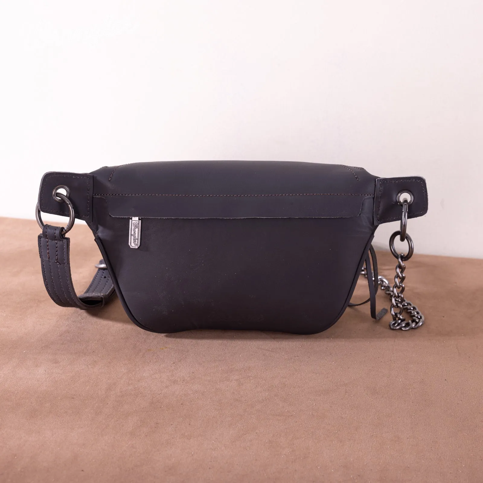 WG30-194 Wrangler Genuine Leather Belt Bag - Coffee
