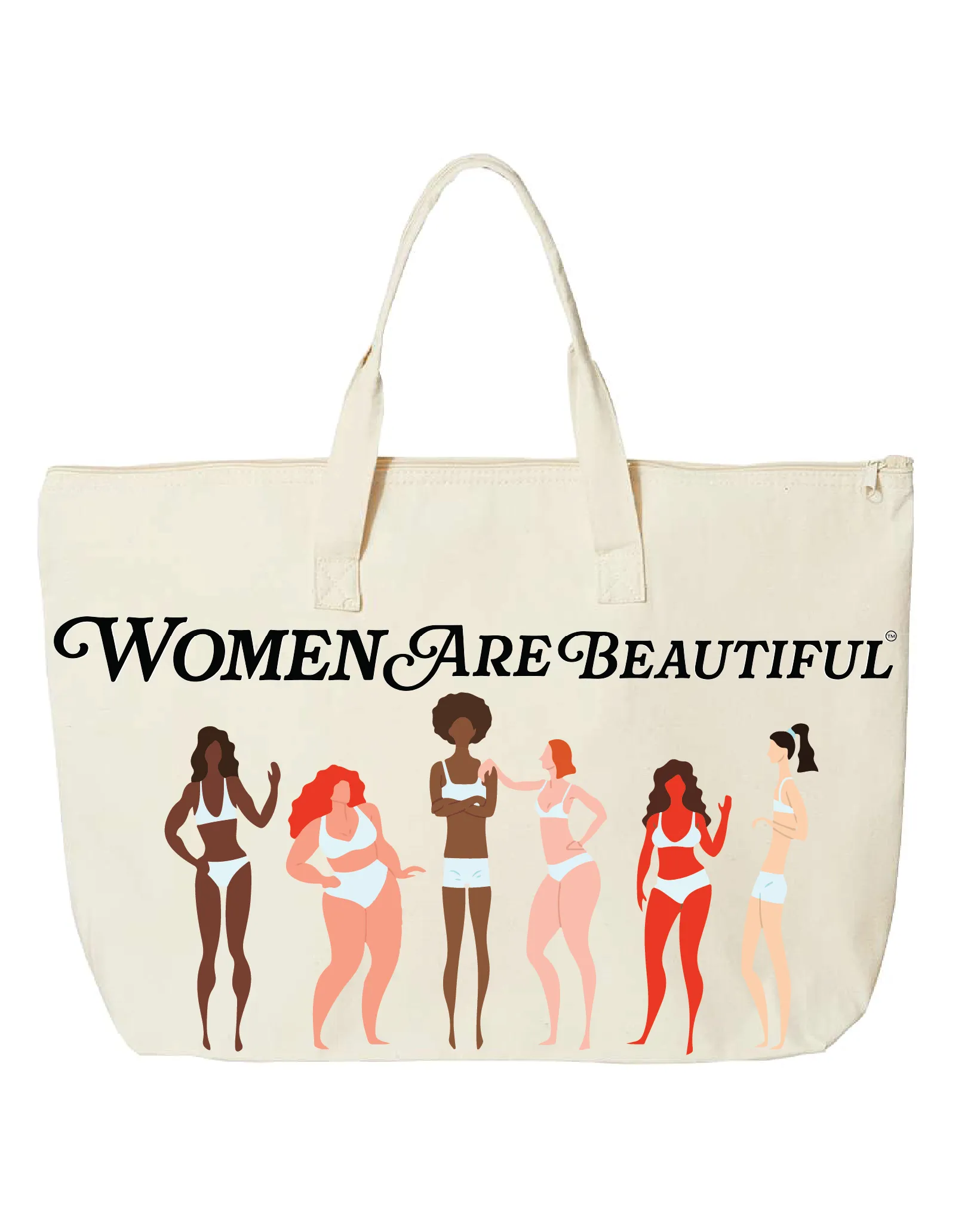 Women Are Beautiful (ACS) | Tote Zippered Closure
