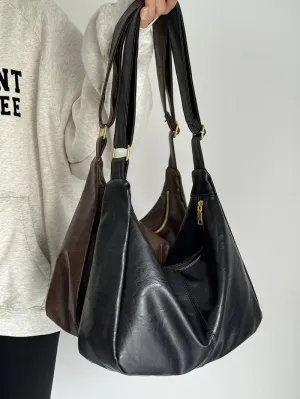 Women's Solid Color Shoulder Bag