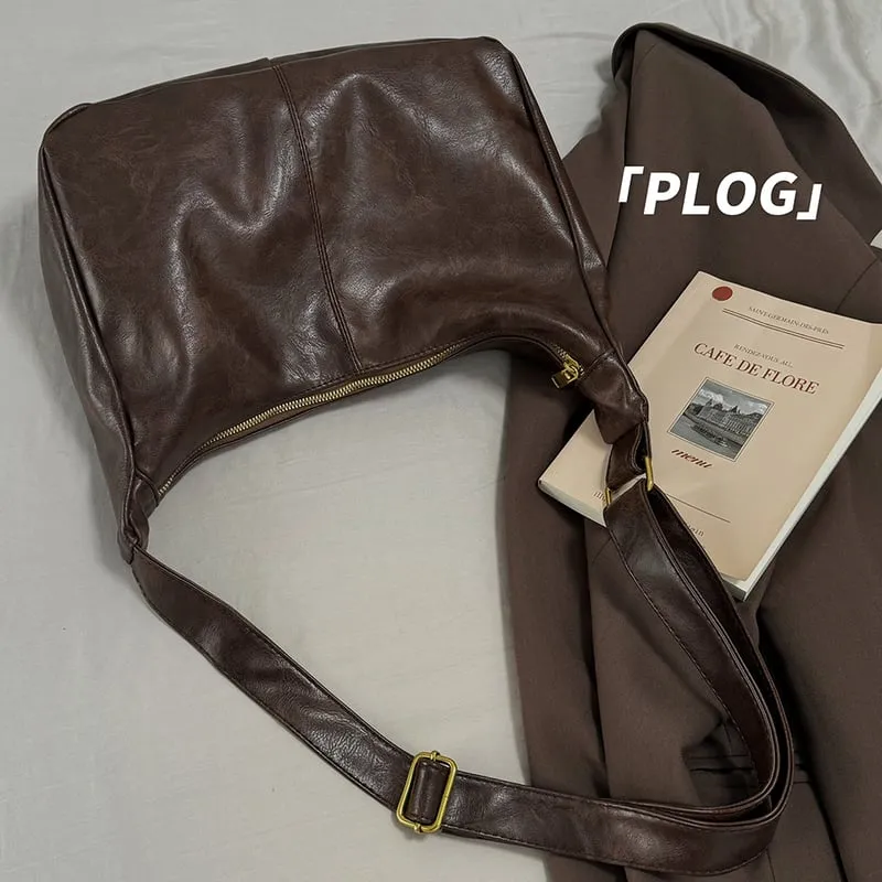 Women's Solid Color Shoulder Bag