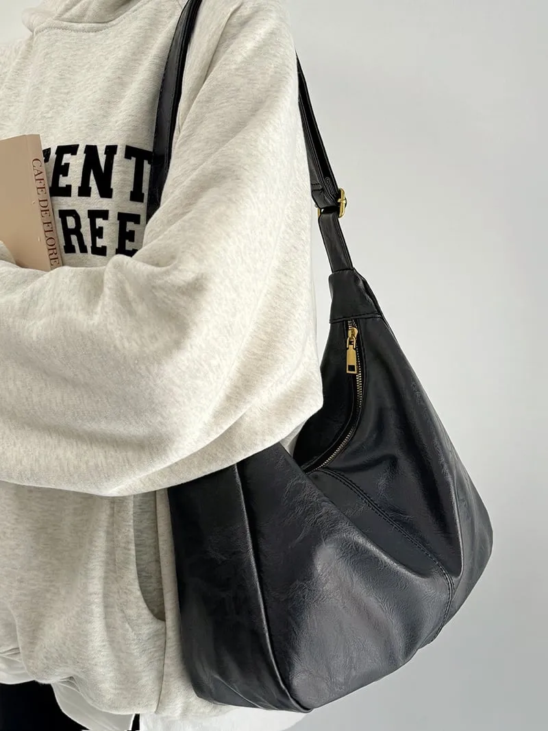 Women's Solid Color Shoulder Bag