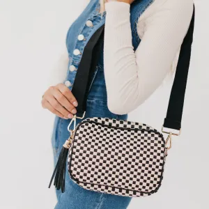 Woven Willow Camera Crossbody Bag by Pretty Simple