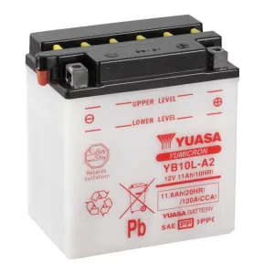 YB10L-A2 DG Battery with acid pack Yuasa (YB10LA2PK)