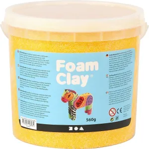 Yellow Colour Modelling Material Small Beads With Plastic Bucket 560 g