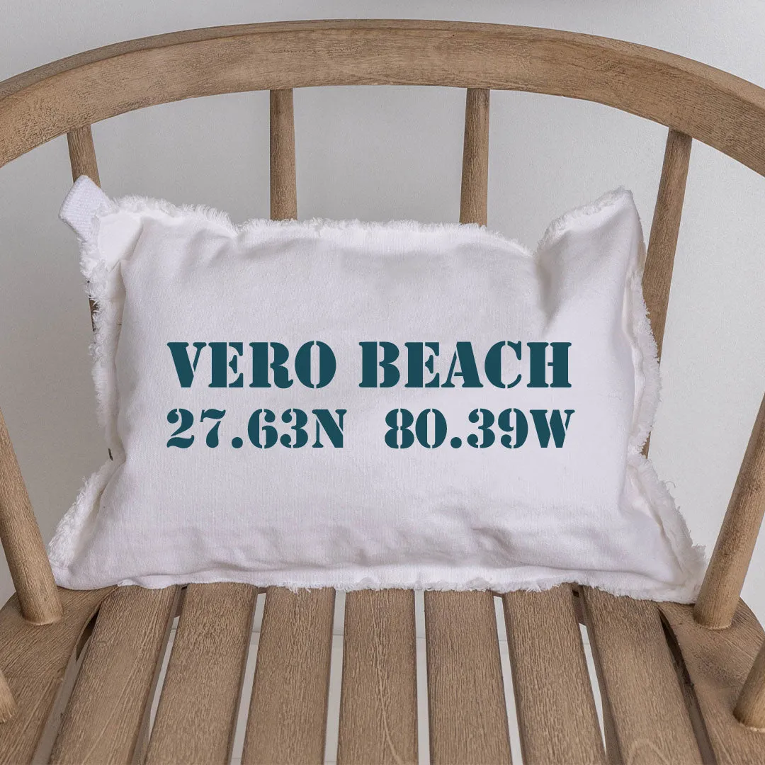 Your Word   Coordinates Stencil Lumbar Pillow