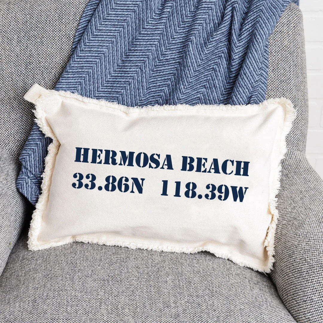 Your Word   Coordinates Stencil Lumbar Pillow