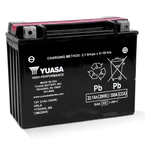 YTX24HL-BS DG Battery with acid pack Made in USA Yuasa (EYTX24HLBSPK)