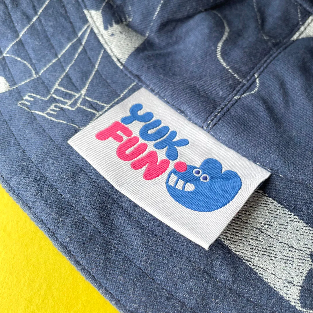 YUK FUN Denim Bucket Hat