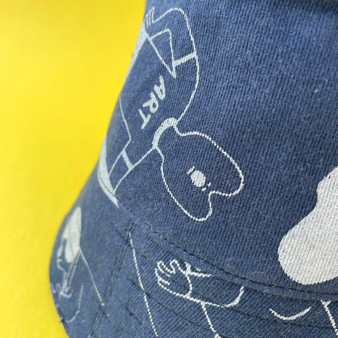 YUK FUN Denim Bucket Hat