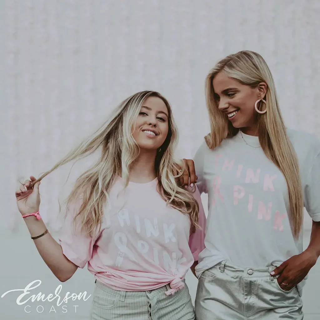 Zeta Tau Alpha Simple Think Pink Tee