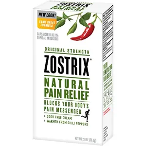 Zostrix Natural Pain Relief Cream Original Strength - 2 oz, Pack of 3
